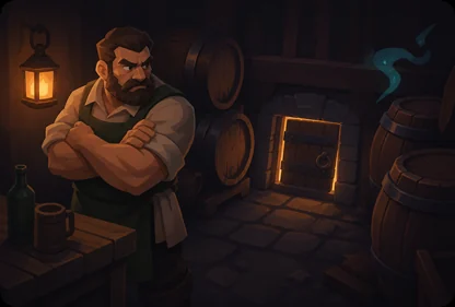 Suspicious Cellar Door card art
