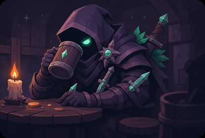 Hooded Stranger card art