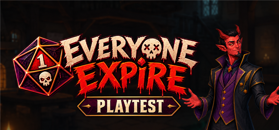 Everyone Expire Playtest banner featuring Malice