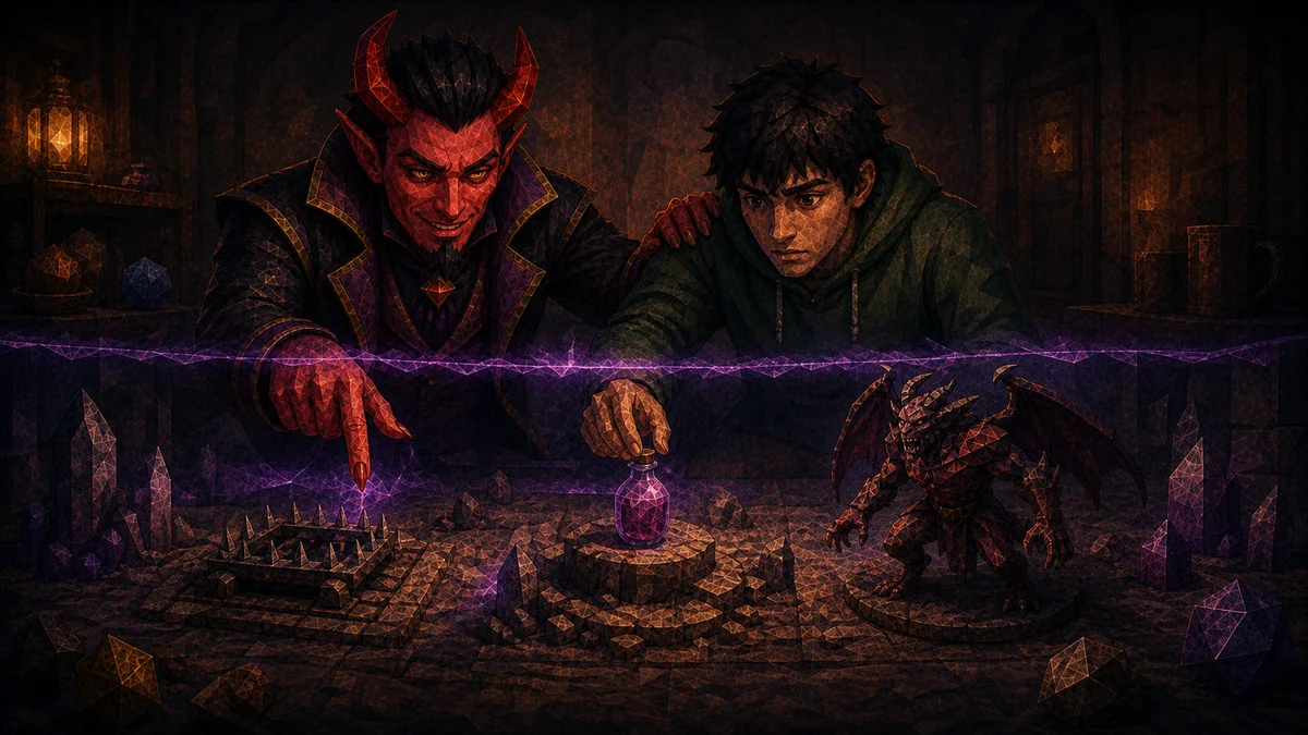 Malice teaching his apprentice