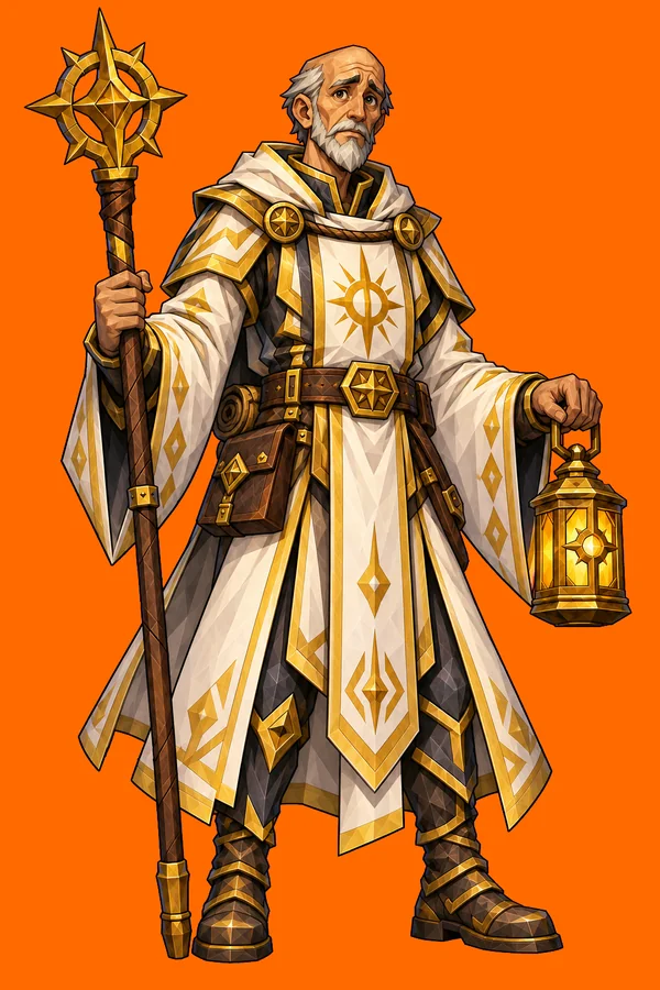 Brother Damp, cleric
